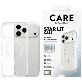PanzerGlass iPhone 17 Pro Max vāciņš Urban Explorer MagSafe, caurspīdīgs ar spīdumiem
