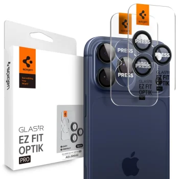 Spigen Optik.tR EZ Fit kaamerakaitseklaasid iPhone 14 Pro/Pro Max ja 15 Pro/Pro Max, titaansinine