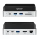 Orico MiniDock 10-in-1 dokstacija ar M.2 SSD slotu Mac mini 2024 datoram, sudraba