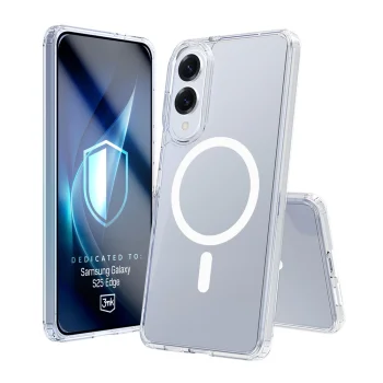 3mk Armor MagCase Samsung Galaxy S25 Edge vāciņš, caurspīdīgs