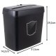 Izoxis 00025663 Document Shredder 12L, P-4, Black