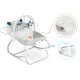 Ricokids 7328 bērnu šūpuļkrēsliņš ar vibrāciju, pelēks