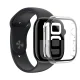 AmazingThing Radix Glass vāciņš Apple Watch 46mm, caurspīdīgs