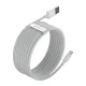 Baseus Simple Wisdom USB to Apple iPhone Lightning Cable, 2.4A 1,5m set of 2 pcs., White | Провод для...