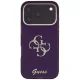 Чехол Guess IML 4G Script Metal для iPhone 17 Pro / 18 Pro, бордовый
