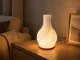 LED galda lampa un vāze 2-in-1, 3 gaismas krāsas, ecru
