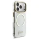 Чехол Guess IML Glitters Script Strap MagSafe для iPhone 17 Pro – прозрачный