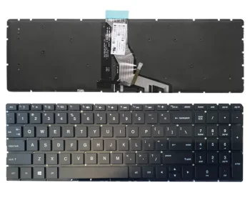 Клавиатура HP 250 G6, 255 G6, 15-BS с подсветкой (US), черная