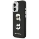 Karl Lagerfeld FW Grained Karl & Choupette Heads Pins & Logo iPhone 17 vāciņš - Melns | Phone Case Cover