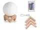 Dekoratīvā Nakts lampa 3D Mēness ar Pulti, RGB 14cm | Night LED Lamp Moon with Remote Control