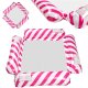 Pink Inflatable Water Hammock / Pool Float with Mesh, 100x100 cm