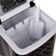 Ruhhy 00025565 Ice Maker 12kg/24h, Black Inox