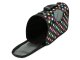 Large pet carrier bag for dogs and cats, black with dots