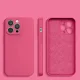 Силиконовый чехол для iPhone 14 Plus, фуксия