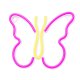 Butterfly LED Neon Sign Wall Decor Light, USB Powered Lamp for Bedroom, Pink