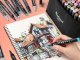 Alcohol Markers Set in a Case, 80 Pieces