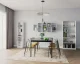 Настенный стеллаж с 8 полками ModernHome, белый