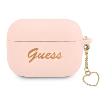 Guess Чехол для AirPods Pro Silicone Charm Collection Розовый