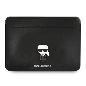 Portatīvā datora apvalks Karl Lagerfeld Saffiano Ikonik Karl 16" Melns