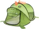Bakalu Pop-Up Kids Play Tent Dinosaur, Green