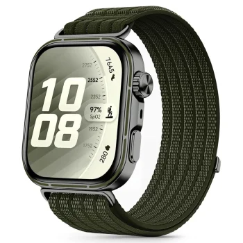 Ремешок Tech-Protect Nylon для Huawei Watch Fit 3 / 4 / 4 Pro / 5 / 5 Pro, зеленый