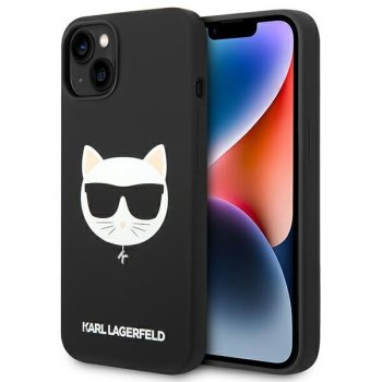 Karl Lagerfeld Silicone Choupette Head MagSafe Case for iPhone 14 Plus, Black