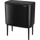 Мусорное ведро для сортировки Brabantia Bo Touch Bin 3 x 11 л, черное матовое
