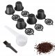 Reusable Refillable Coffee Capsules Pods for Nespresso Coffee Machines, Set of 5