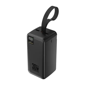 Power Bank Wozinsky W8-B 50000mAh 30W with Flashlight, Black