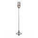 Telescopic Selfie Stick Tripod WHS1Y 1m with Phone Holder - Black
