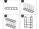 5-Tier Shoe Rack, Black/Silver
