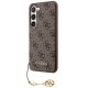 Guess Samsung Galaxy A35 Case 4G Charms Collection, Brown