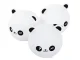 Bērnu naktslampiņa Panda RGB ar pulti, LED, USB, balta