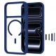 Tech-Protect MagOne MagSafe CC vāciņš un 2 aizsargstikli priekš iPhone 18 Pro / 17 Pro, Clear Navy Blue