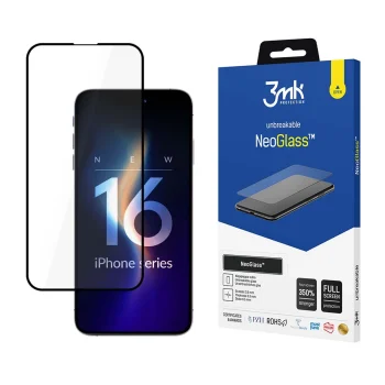 Apple iPhone 16 6.1'' 3MK NeoGlass Tempered Glass Screen Protector | Защитное Стекло на Весь...