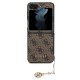 Чехол Guess 4G Charms Collection для Samsung Galaxy Z Flip 5 - коричневый
