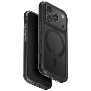 Uniq Combat iPhone 17 Pro Magclick uzlādes aizsargvāciņš — melns | Phone Case Cover