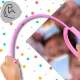 Skipper leg hula hoop Mīksta gumijas lecamaukla ar LED apgaismojumu Rozā krāsā