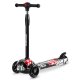 Ricokids Piko 3-Wheel Scooter - Black with Red and White Patterns | Kids\' Safe Ride
