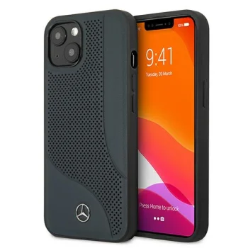 Mercedes iPhone 13 mini vāciņš Perforated Area, tumši zils