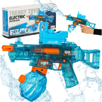 Elektriskā ūdens pistole bērniem 350 ml, zila/oranža