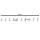 Ruhhy 00024955 LED Christmas String Lights Reindeer, 10 pcs, Warm White
