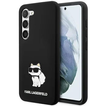 Samsung Galaxy S23 (SM-S911) Karl Lagerfeld Silicone Choupette Case Cover (KLHCS23SSNCHBCK), Black | Telefona Maciņš...