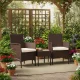 Набор садовой мебели MultiGarden, 2 кресла и столик, коричневый