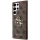 Guess 4G Big Metal Logo Case for Samsung Galaxy S24 Ultra Brown
