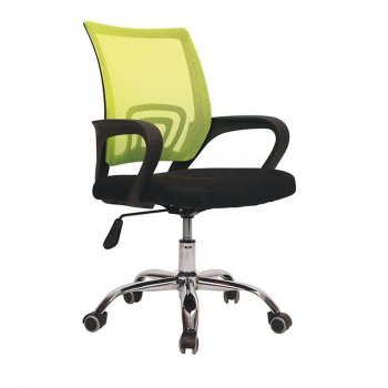 Grozāms biroja krēsls VANGALOO, melns ar zaļu muguru