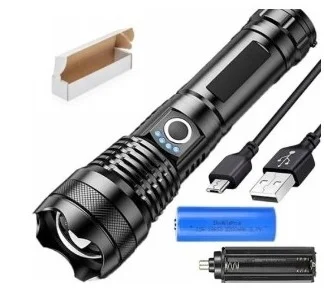 Тактический фонарь с CREE HPX90 LED, 2000 лм, черный