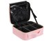 Travel Makeup Case with Adjustable Dividers, Pink