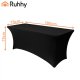 Elastīgs banketu galda pārvalks 183x75x75cm Ruhhy, melns