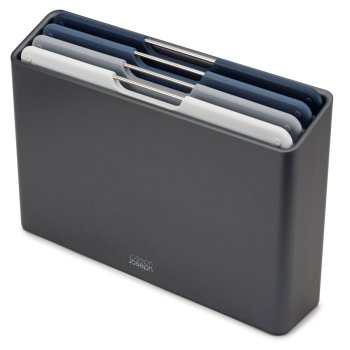 Joseph Joseph Folio Regular 4-Piece Chopping Board Set, Grey